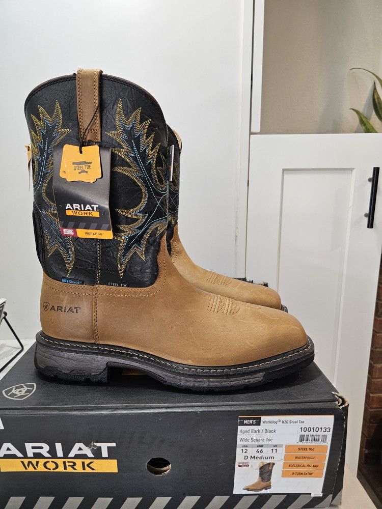 Ariat Safety Toe Work Boots Size 12