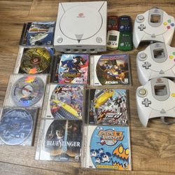 HUGE SEGA DREAMCAST Console & Games Lot Including Sonic Adventure 2!!