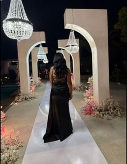 Black Beaded Formal Gown