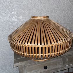 Wooden Hanging Lampshade 