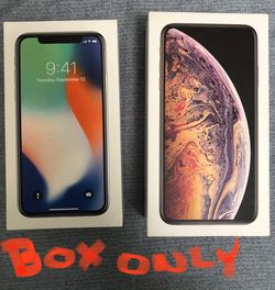 BOXES ONLY for iPhone XS Max 10 iPhone X 10 Boxes Only