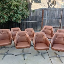 11 Copper Adjustable  Salon Chair's 10 Grey Adjustable 