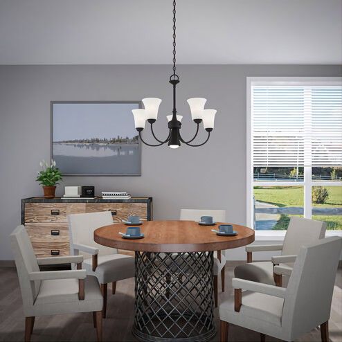 Livex Lighting Ridgedale 6 Light English Bronze Dinette Chandelier 