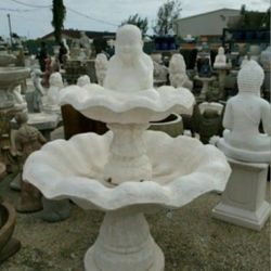 Concrete Buddha Fountain / Cement Backyard Garden Outdoor Fountains