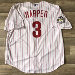 Bryce Harper Men’s XL Philadelphia Phillies World Series Jersey