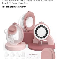 Momcozy Breast Pump V1 Pro Hospital-Grade, Hands-Free & Portable Wearable Pump, Upgraded Electric Pump with 3 Fine-Tuned Rhythms|15 Levels, Come with 