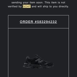 New Balance 9060 Black Cat Used Only 1 Time