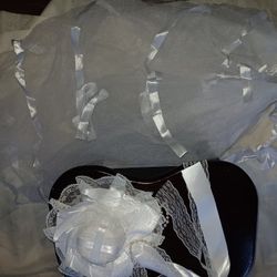 Bridal Tutu Underskirt & Mini ToP Hat- WHITE