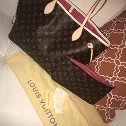 Lv Neverfull MM with Dust Bag 