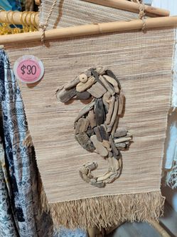 Driftwood Seahorse Wall Hanging