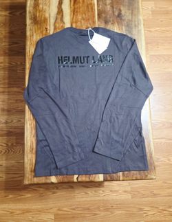 Helmut Lang Men's Designer APEX Fitted Long Sleeve Tee. Size Medium