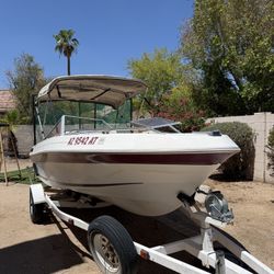 1991 Invader V170 – 18ft Boat w/ 110HP Johnson Outboard + Trailer