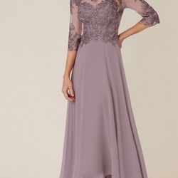$40 Miss Veil Lavender Elegant Lace Evening Size 12