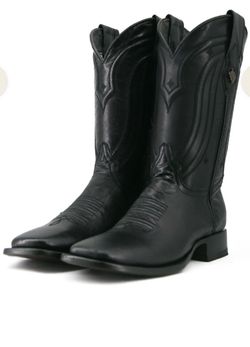 Rock'em Durango Rebel Black Square Toe Cowboy Boots