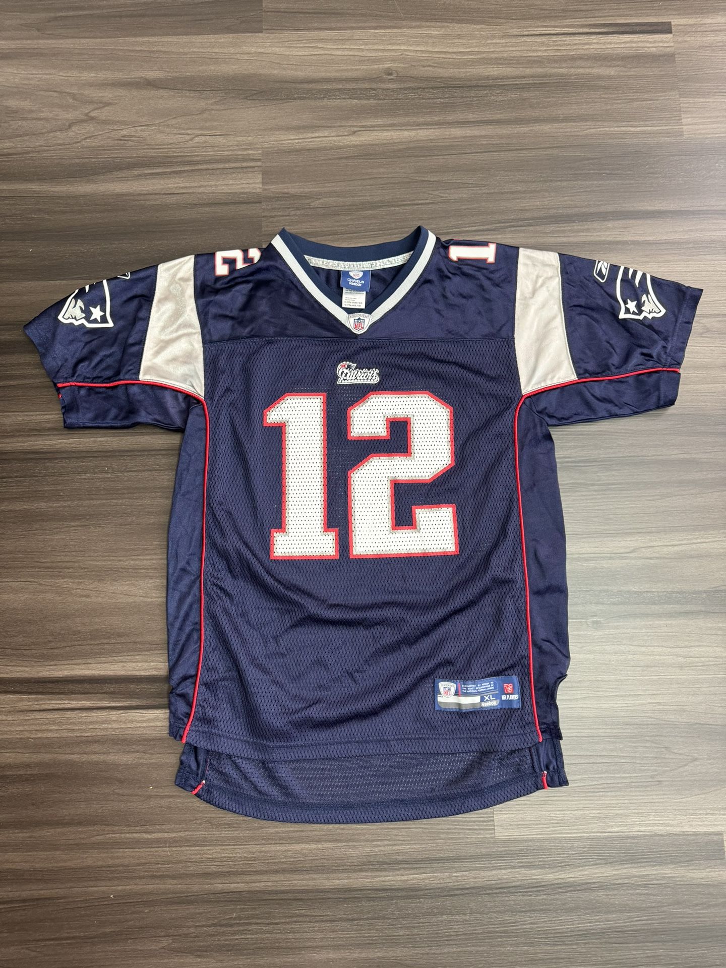 New England Patriots Tom Brady Reebok On Field Jersey Youth Size XL 18/20