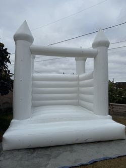 10x12 White Bounce House 