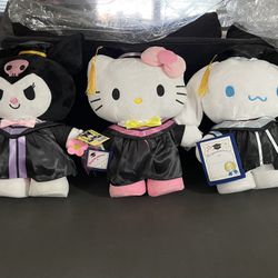 Hello Kitty & Friends Graduation Plushies 