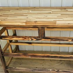 Black Walnut Butcherblock Island Bar with 13" Overhang