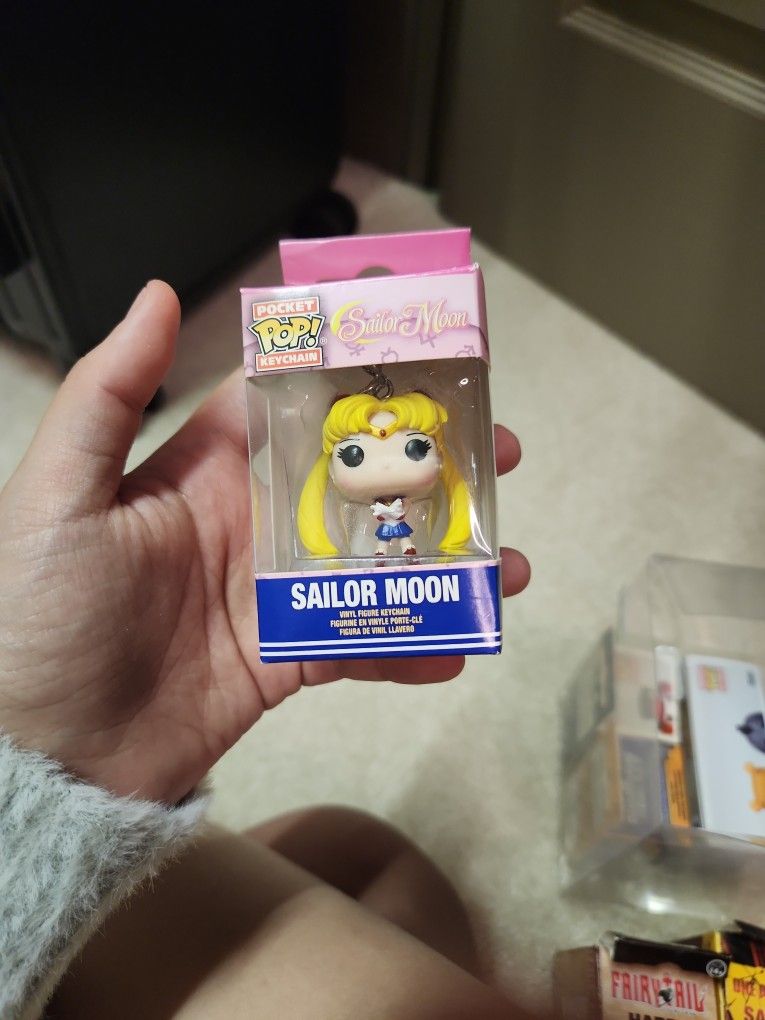 Funko Pocket Pop! Vinyl Sailor Moon Action Figure Doll Keychain Rare Anime Manga