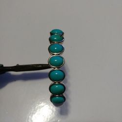 Silver And Turquoise Cuff Bracelet