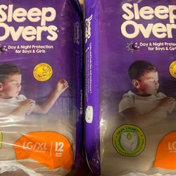 Cuties Sleep Overs Absorbent Underwear, Large / Extra Large