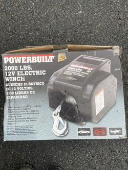 2000lbs 12 V Electric Winch