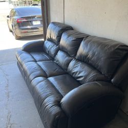 Used Electric Leather Recliner Couch. 