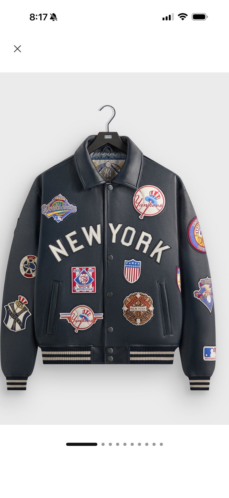 Kith AVIREX Leather Yankee Coat