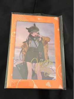 Hololive handwritten autographs postcards