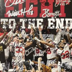 Ohio State National Championship Signed Magazine Jermiah Smith Will Howard Ryan Day Cody Simon 