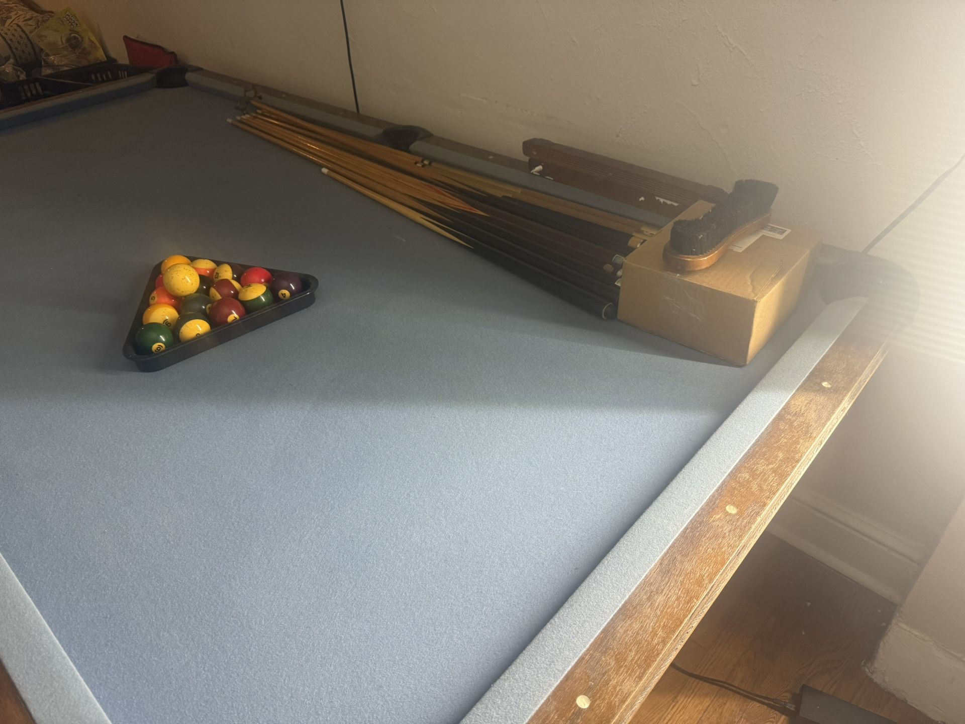 Pool table with everything