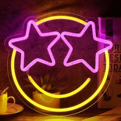 Smile Face Neon Sign(12.99×12.21)