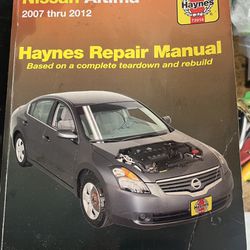 Haynes Repair Manual Altima