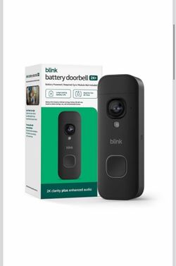 Blink Battery Doorbell 2K+ (newest model) — Wireless video doorbell, 2K resolution, enhanced audio.