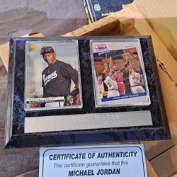 Michael Jordan a living legend returns plaque