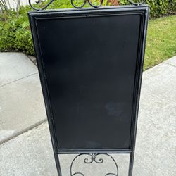 Metal Chalkboard Sign 