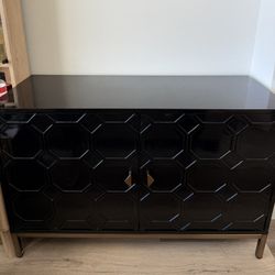 Black Accent Cabinet