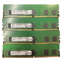 16GB DDR4-2400 ECC Registered RAM — 4x 4GB Micron