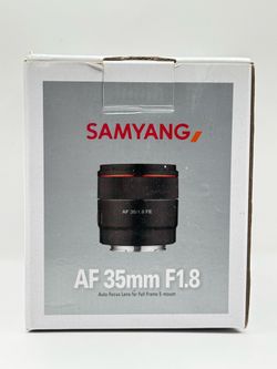 Samyang 35mm F1.8 Auto Focus Full Frame E-mount