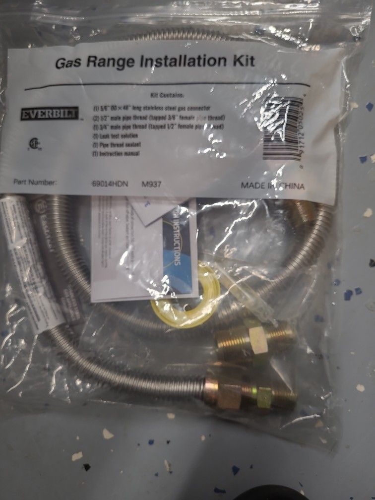 Gas RANGE Installation Kit