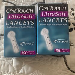 One Touch Lancets 100 Count Each