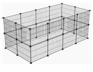 LURIVA Small Animal Playpen, Guinea Pig Cages, Pet Playpen, Rabbit Cage,Small Animal Cage, Puppy Kitten Dog Playpen, Indoor Outdoor Portable Metal Wir