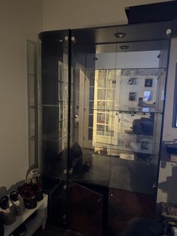 Glass Media Center/Display Shelves