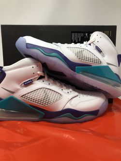 NIKE MEN'S JORDAN MARS 270 GRAPE BASKETBALL SHOES WHITE CD7070-135 Size 9.5