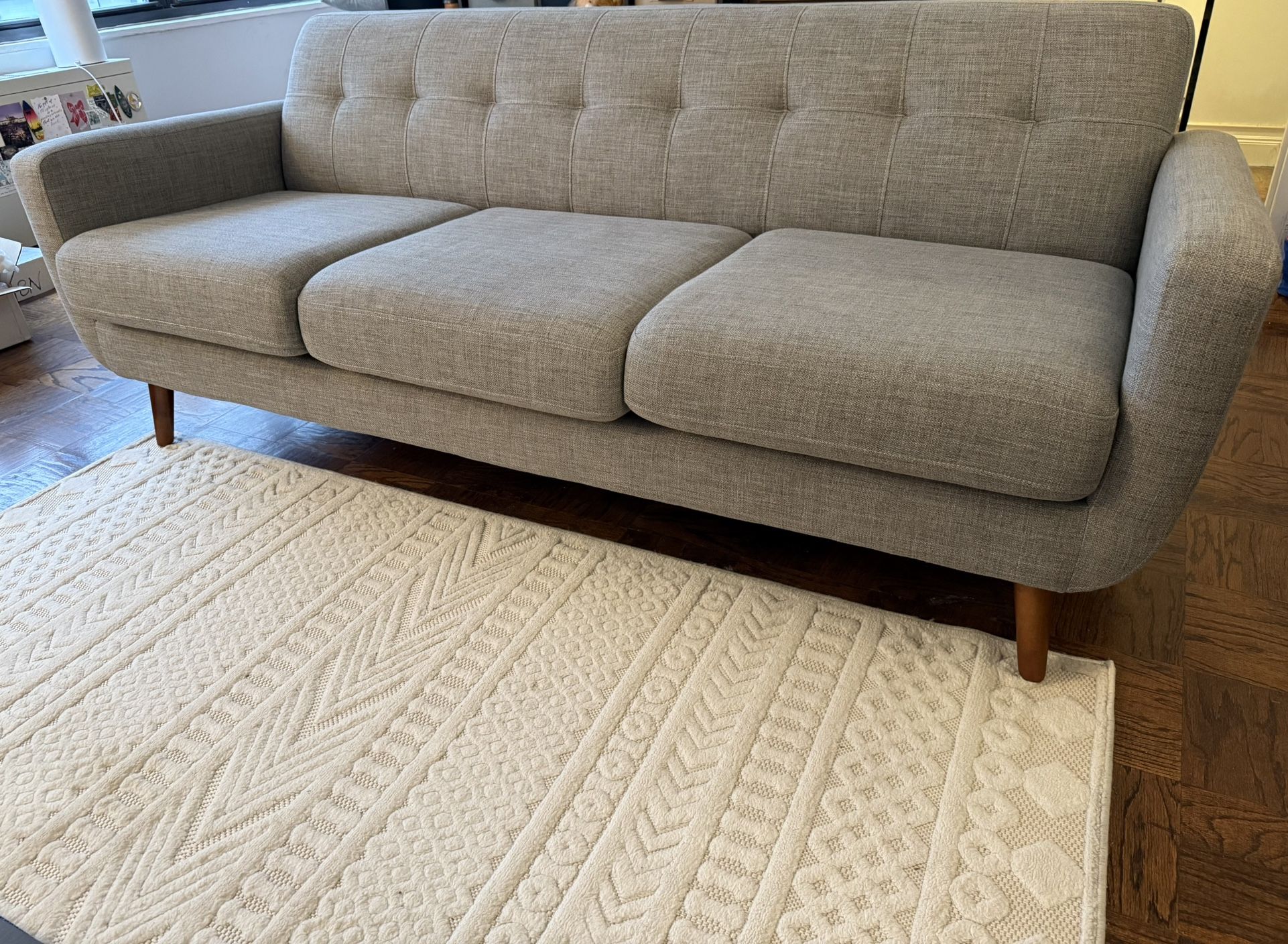 86” Memory Foam Couch + Rug (if desired)