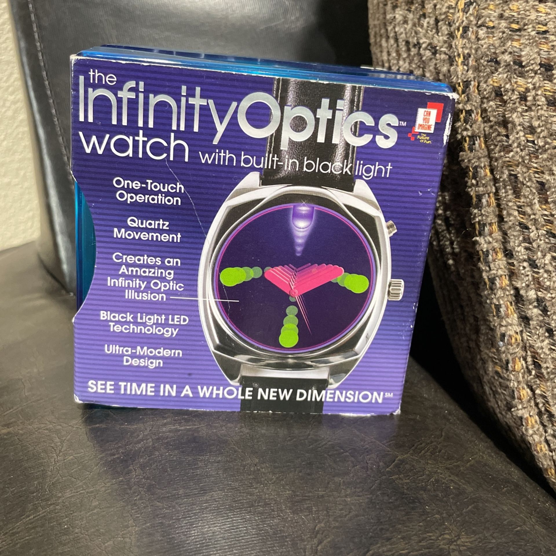 The Infinity Optic Watch With Built In Black Light. New.
