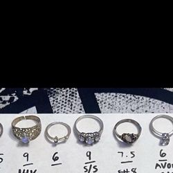 (21) Men’s/Women’s Ring Jewelry Lot. Beautiful GLD GE .925 S/S. AVON. VINTAGE !!  Read Description 