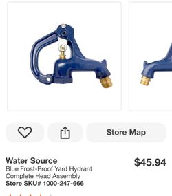 Water Source Blue Frost-Proof Yard Hydrant Head Assembly