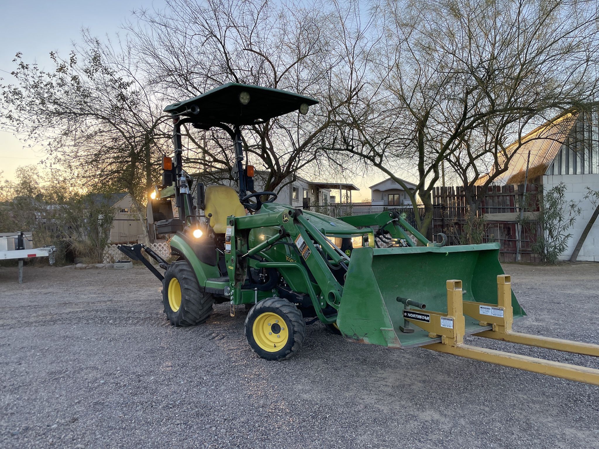 John Deere Tractor Backhoe 