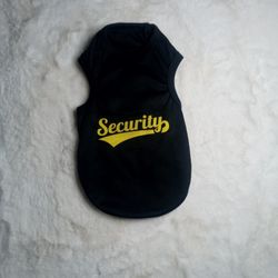 Dog Clothing T Shirt Security